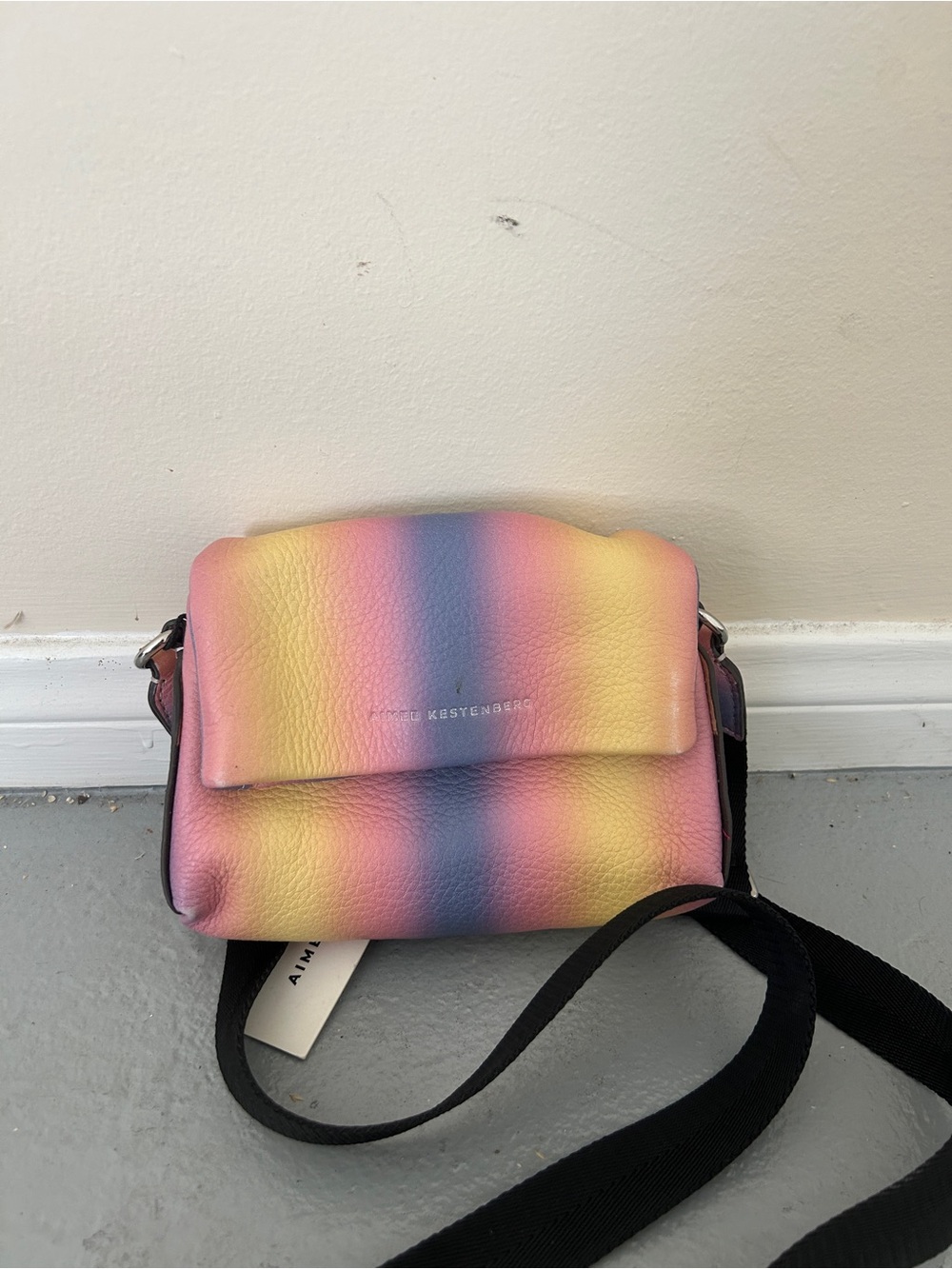 Aimee Kestenberg Gradient Pink Yellow Blue Crossbody Bag